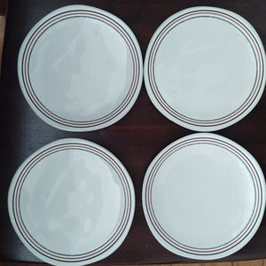 Hearth & Hand Striped Stoneware Appetizer Plates - Set of 4